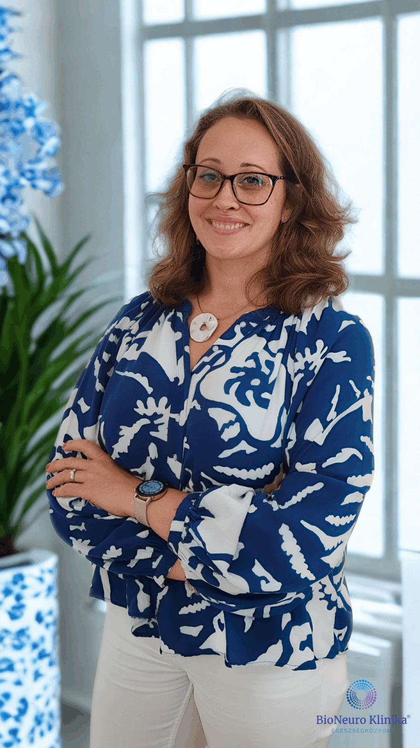 Riz Emese fizioterapeuta biofeedback neurofeedback női rehabilitáció BioNeuro Klinika